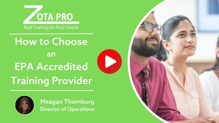 How to Choose an EPA Accredited Training Provider Thumbnail