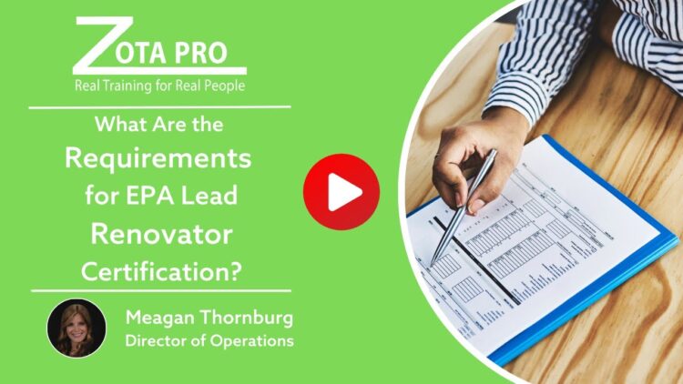 What Are the Requirements for EPA Lead Renovator Certification Thumbnail