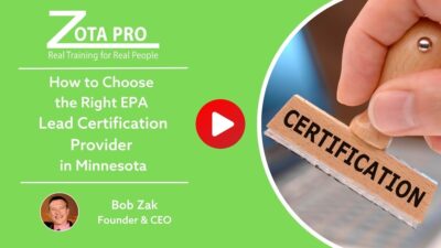 How to Choose the Right EPA Lead Certification Provider in Minnesota