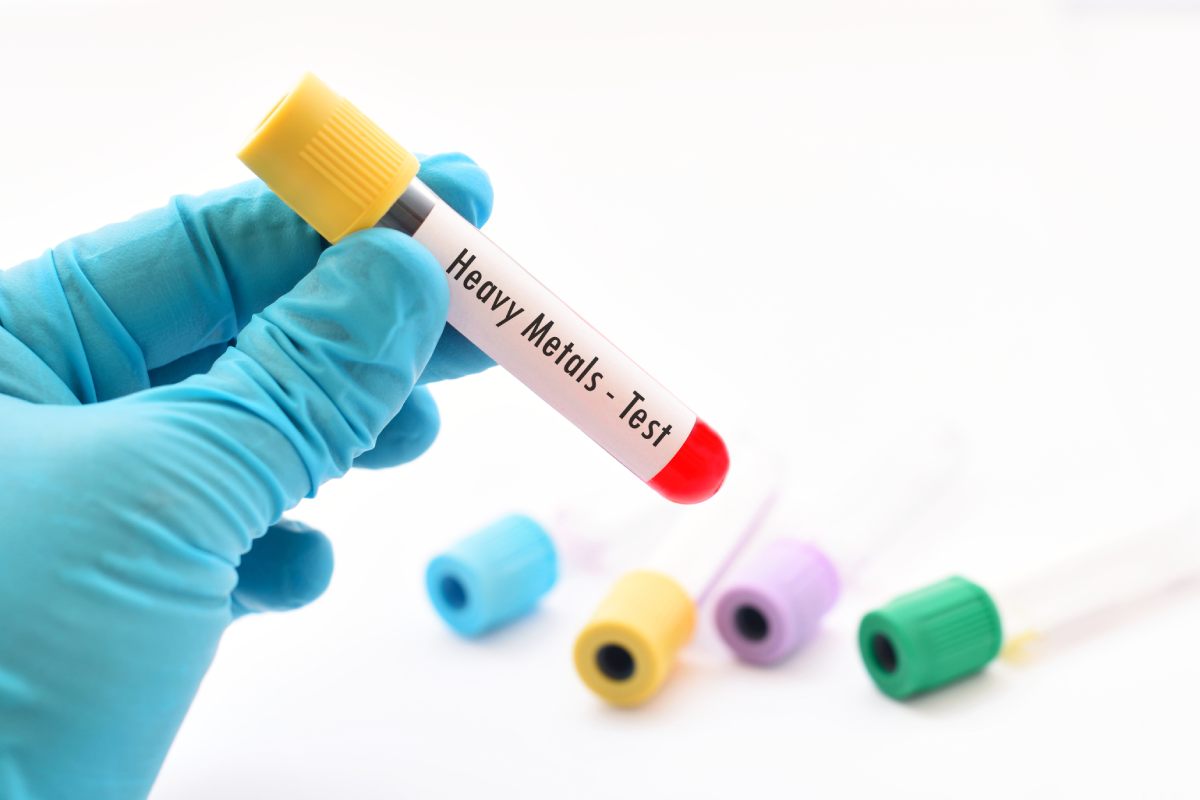 Blood sample for heavy metals test
